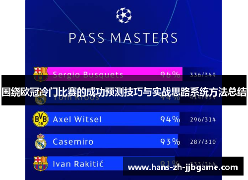 围绕欧冠冷门比赛的成功预测技巧与实战思路系统方法总结